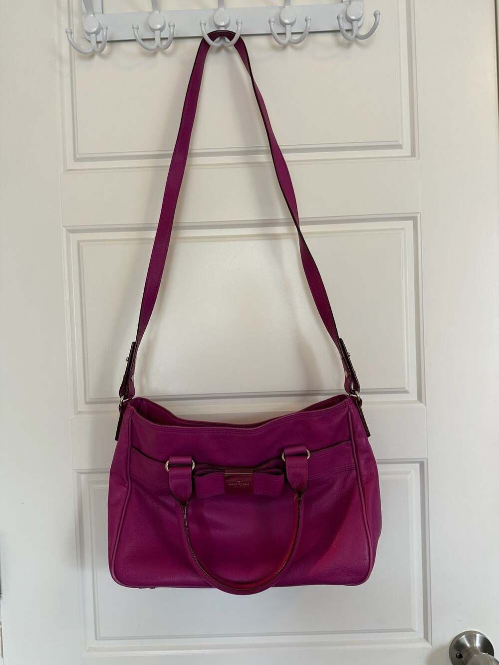 Kate Spade New York Primrose Hill Goldie Satchel in Fuchsia Pink - Picture 10 of 11
